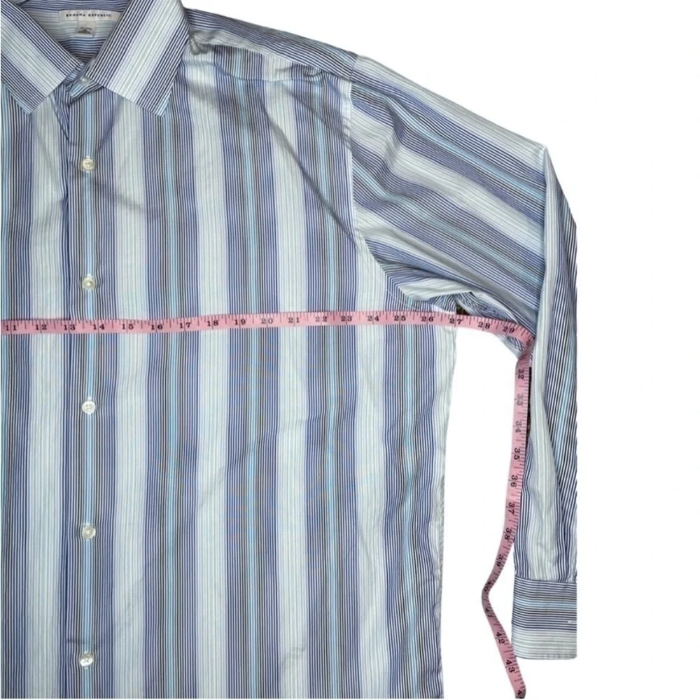 Banana Republic Striped Button Up Dress Shirt